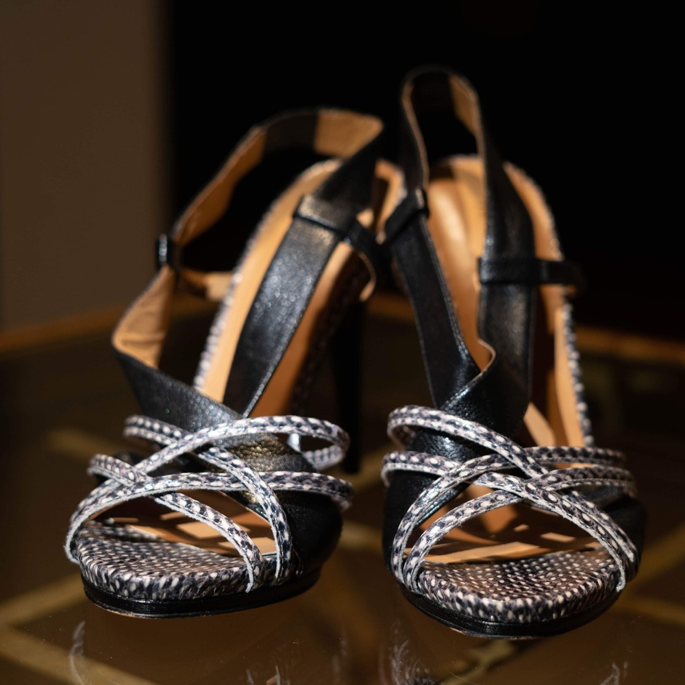Nine West Black/Grey/White Nwallysse (Per Inside O